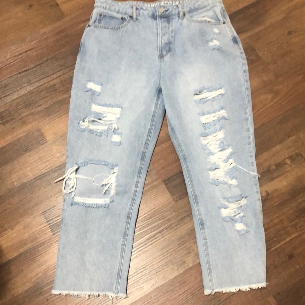 Vanilla Star raw with holes jeans